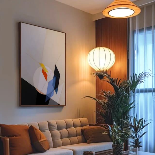Quadro Decorativo Geométrico - A 18 por László Moholy