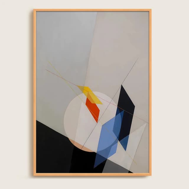 Quadro Decorativo Geométrico - A 18 por László Moholy