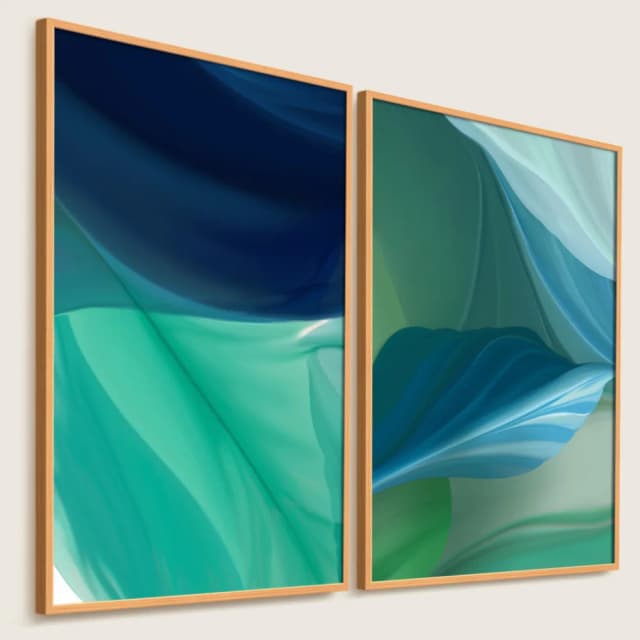 Kit Quadros Decorativos Abstratos - Two Perspectives