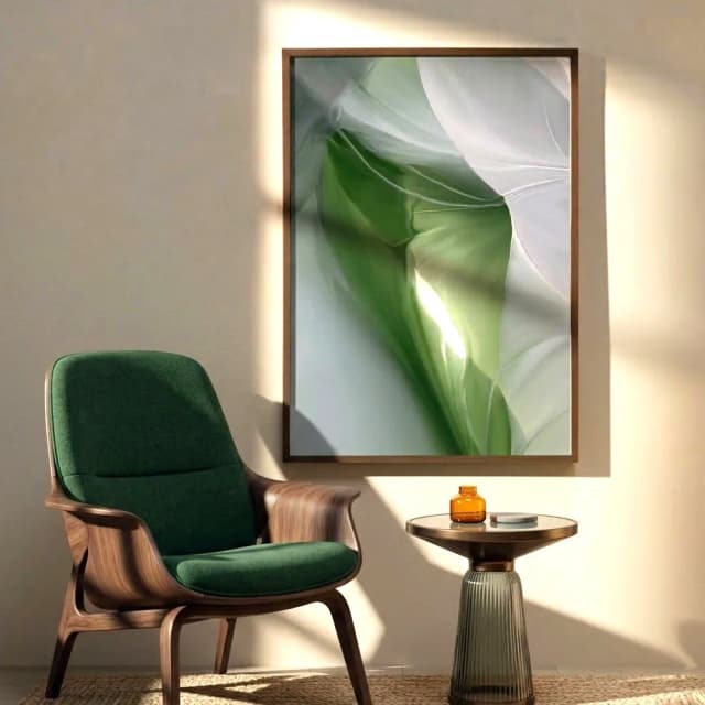 Quadro Decorativo Abstrato - Green Romance