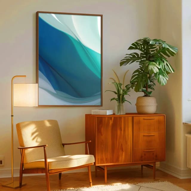 Quadro Decorativo Abstrato - Deep Ocean
