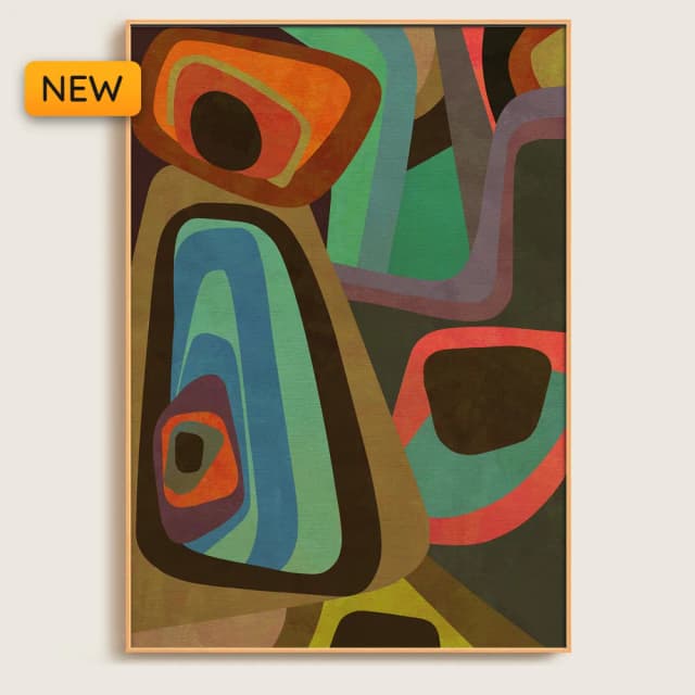 Quadro Decorativo Abstrato - Formas