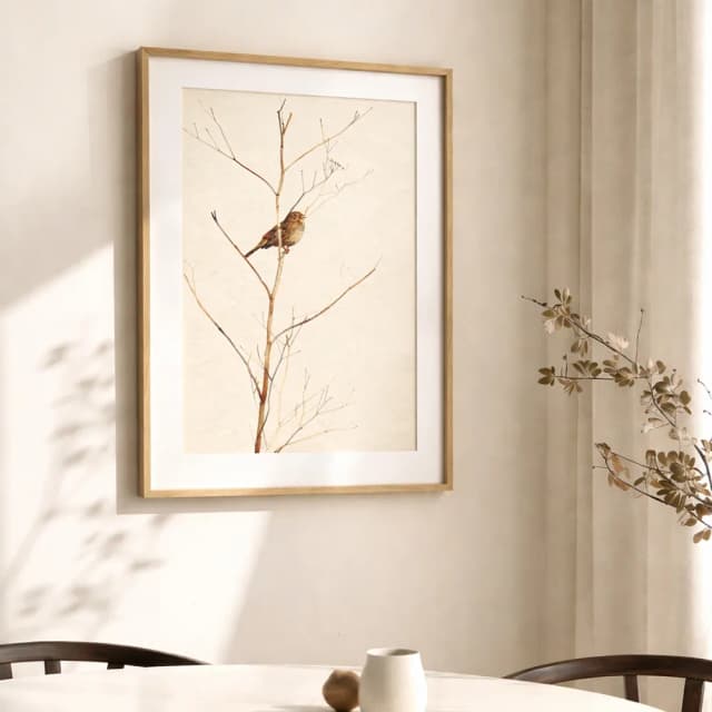 Quadro Decorativo - Pardal em Aquarela