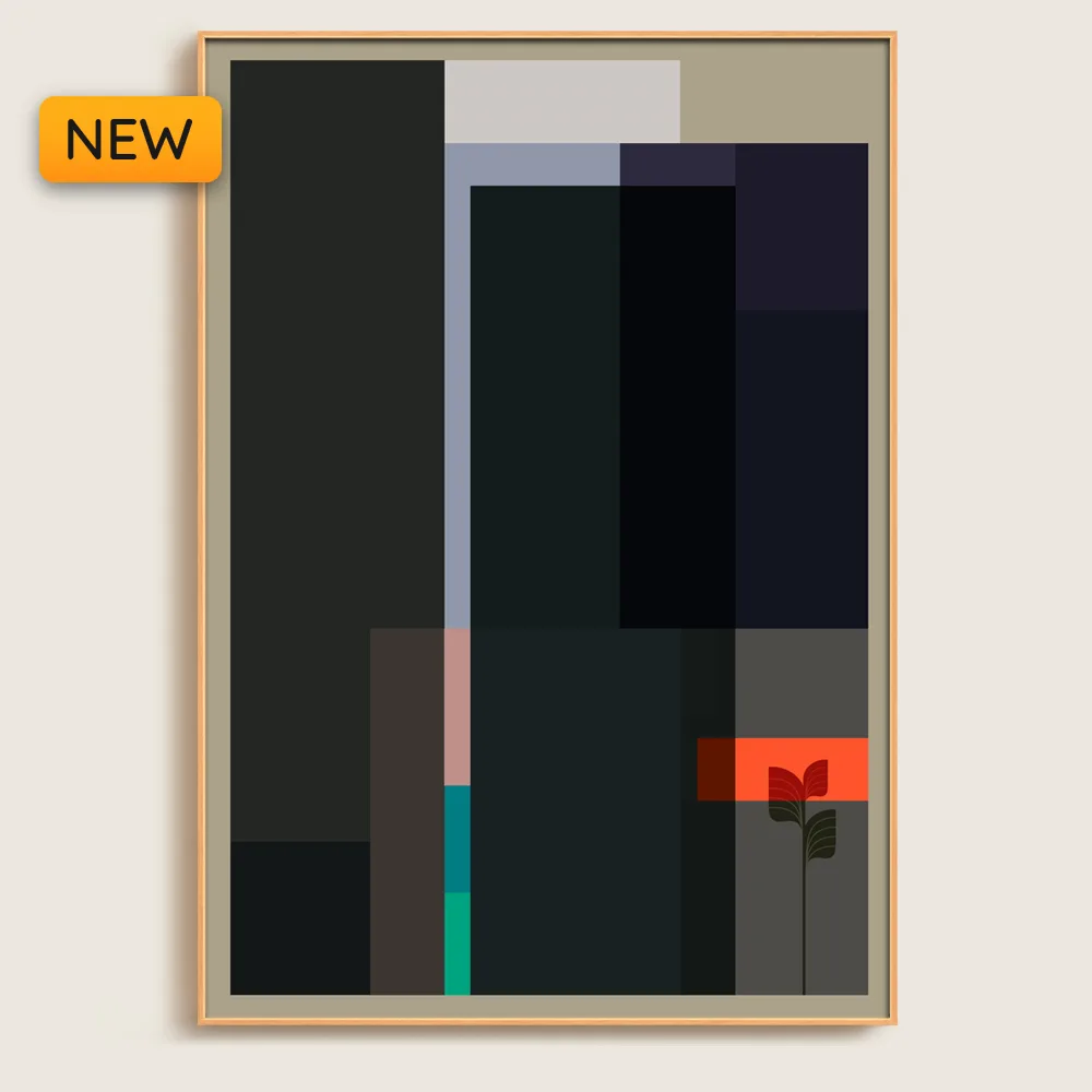 Quadro Decorativo Geométrico - Verticalização 001